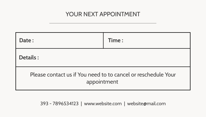 minimal-black-and-white-appointment-reminder-template-postermywall for Free Printable Appointment Reminder Cards minimal black and white appointment reminder Template | PosterMyWall for Free Printable Appointment Reminder Cards