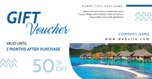 Putih Gift Voucher Facebook Shared Image Template