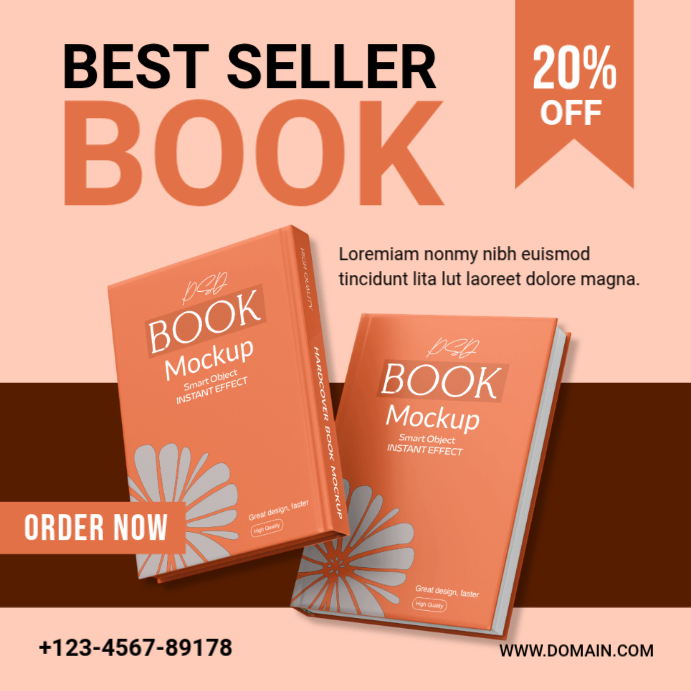 Minimal Book Promotion Instagram Post Template | PosterMyWall