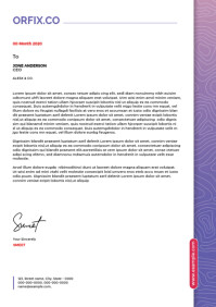 Minimal Business Letterhead Template A4