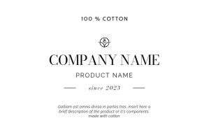 minimal candle or soap label template handmad Rótulo