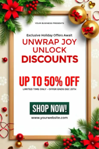 Bianco Holiday Sale Poster Template