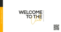 minimal club membership template design Facebook Shared Image