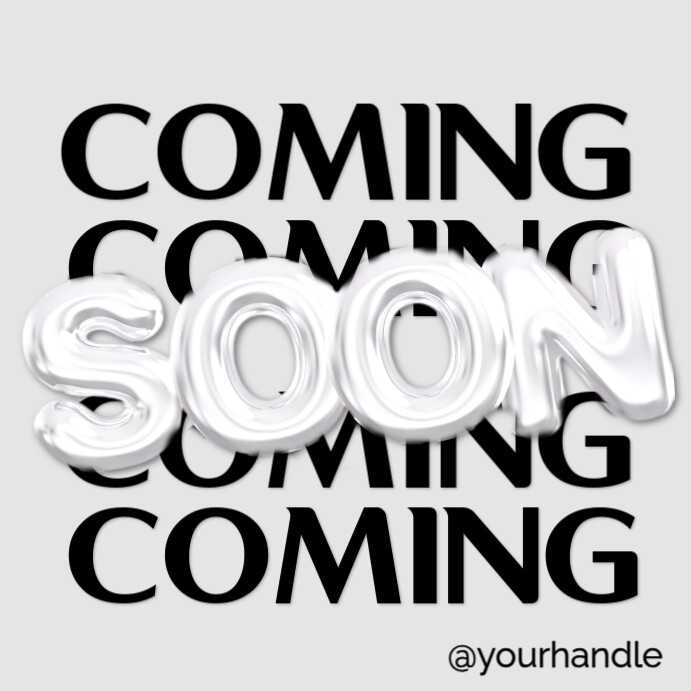 Minimal Coming Soon Social Media Announcement Template Instagram Post