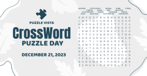 Minimal Crossword Puzzle Facebook Template