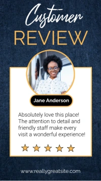 Minimal Customer Review Instagram Story template