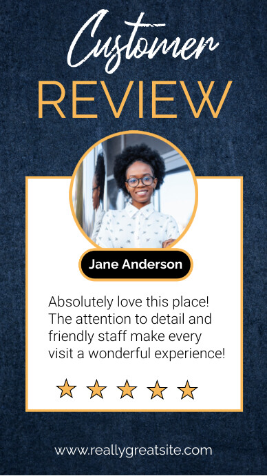 Minimal Customer Review Instagram Story template