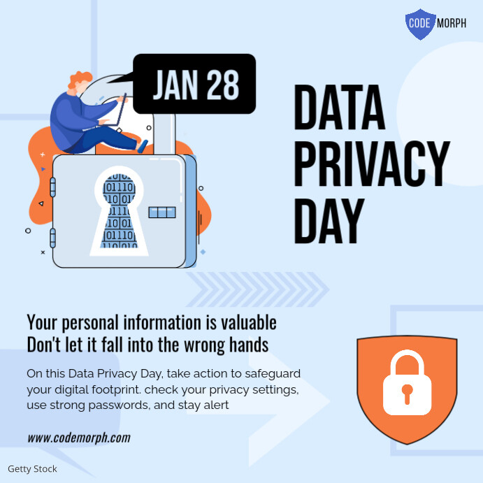 Minimal Data Privacy Day Square Template | PosterMyWall