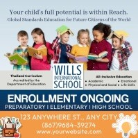 Minimal Enrolment  Instagram Post template