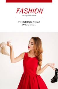 Minimal Fashion Flyer Half Page Wide template