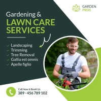Minimal Green & White Lawn Care Instagram Post Design – Professional Gardening Services Template (10