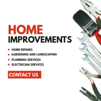 minimal handyman instagram post advertisement template