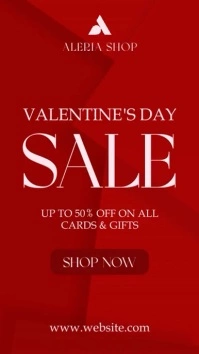 minimal instagram story valentines day retail template