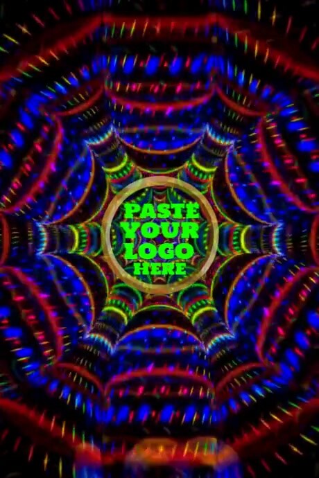 Minimal logo intro outro animation design Poster template