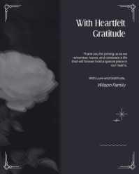 Black Memorial Service Instagram Portrait Template - Page 5