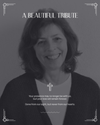 Black Memorial Service Instagram Portrait Template - Page 3