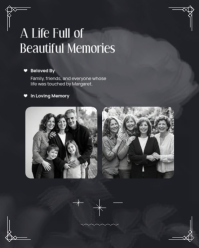 Black Memorial Service Instagram Portrait Template - Page 4