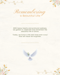 Hvid Memorial Service Instagram Portrait Template - Page 2