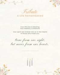 Hvid Memorial Service Instagram Portrait Template - Page 4