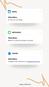 Minimal Message Notification Reminder Your Story template