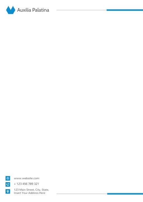 minimal modern corporate letterhead template A4