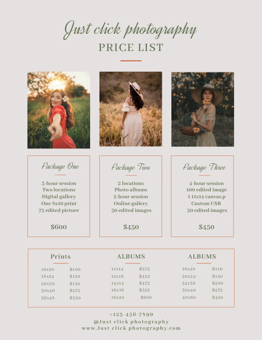 Minimal Price List Flyer Design Template | PosterMyWall