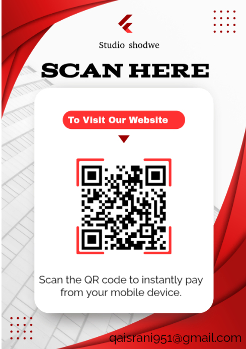 White Qr Code Payment A4 Template | PosterMyWall