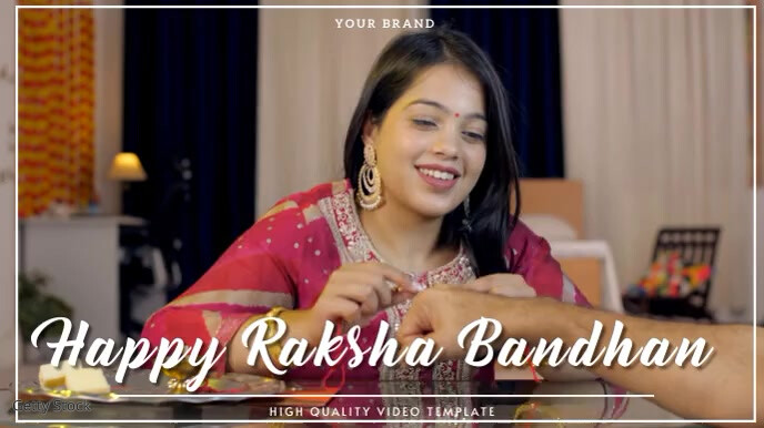 Minimal Raksha Bandhan Presentation | HD Vide template
