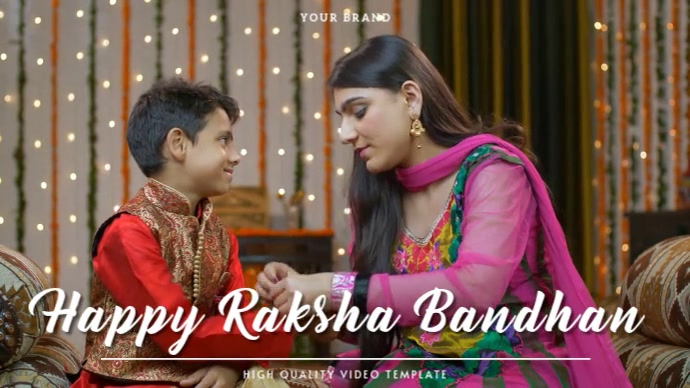 Raksha Bandhan Zoom Backgrounds Template | PosterMyWall
