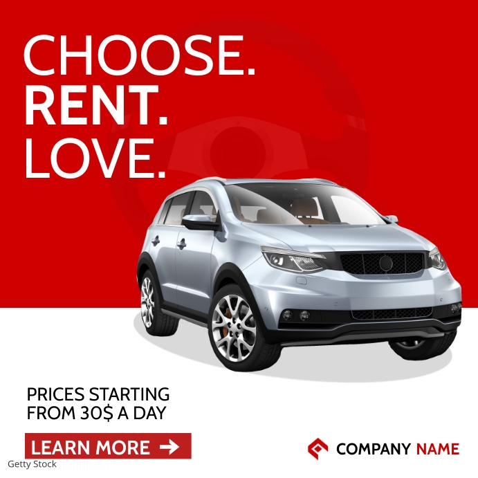 Advertisement Poster Rental Copy of minimal rental services banner advertising | PosterMyWall