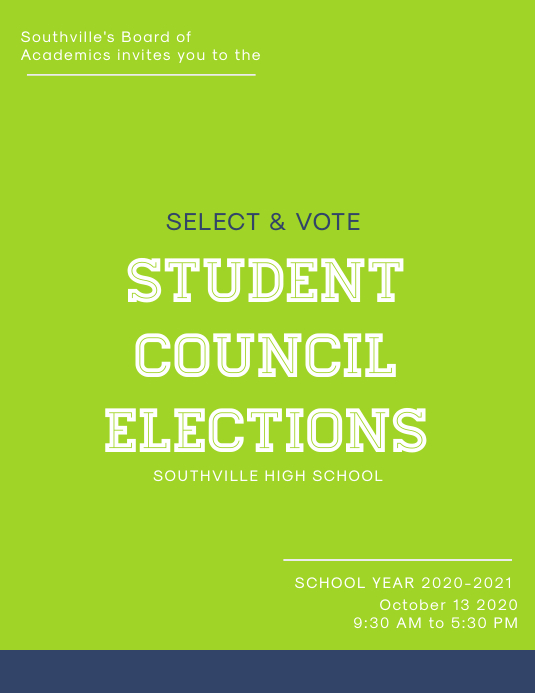 Minimal School Election Poster Template PosterMyWall Minimal School Election Poster Template PosterMyWall