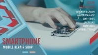Minimal Smart Phone Repair Facebook Cover Video template