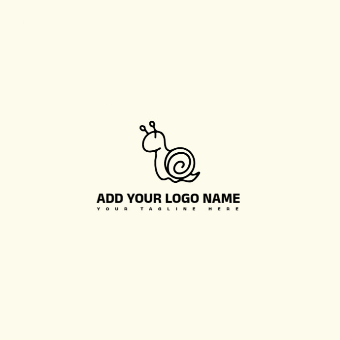 Modèle Minimal Snail Logo Cartoon Snail Logo Snail Mascot Logo Nature ...