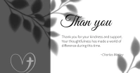 Minimal Thank You Note Facebook Shared Image template