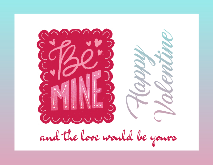Copy of Minimal Valentine Card with a Love-Covered-Muffin! | PosterMyWall