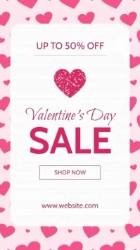 minimal valentines day sales retail instagram template
