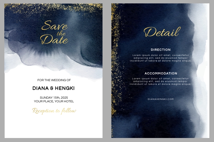 Copy of Minimal Wedding Template | PosterMyWall