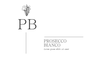 Blanc minimal wine label white and grey colors desi Label Template