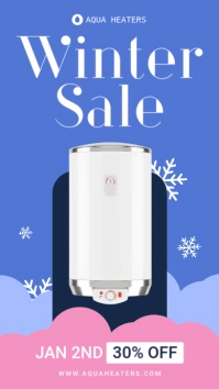 Minimal Winter Heater Sale Story Template