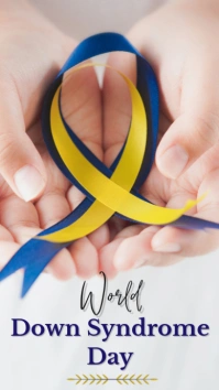 Minimal World Down Syndrome Day Instagram Story 2025 Instagram-Story template