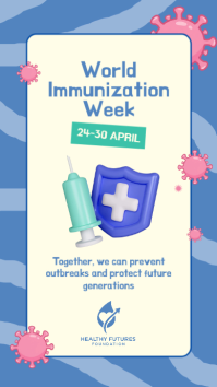 Kuning World Immunization Week Instagram Story Template