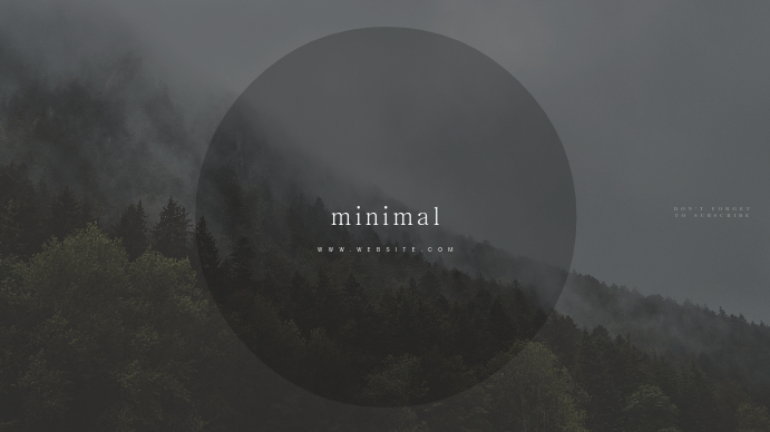 Minimal Youtube Channel Art Banner Template Postermywall