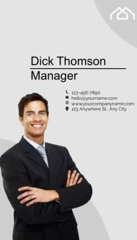 Minimalis Business Card Property Agent 2 Visitenkarte template