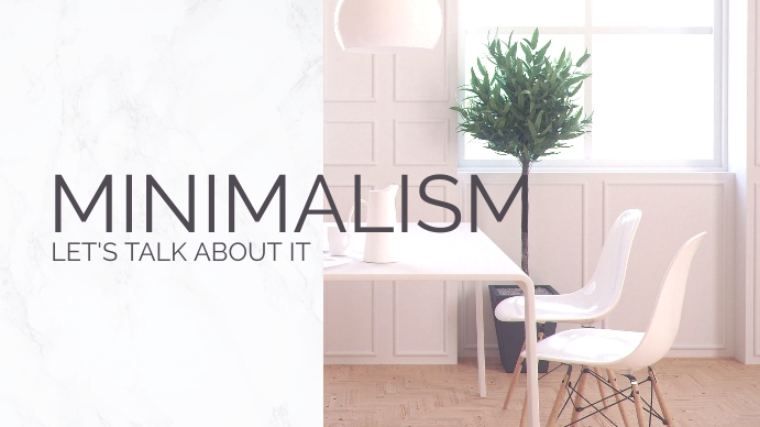 minimalism , let's talk about it youtube thum template