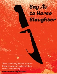 Minimalist Animal Abuse Flyer Template