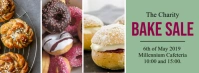 Minimalist Bake Sale Facebook Cover Template