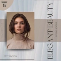 Minimalist Beauty Magazine Instagram Post template
