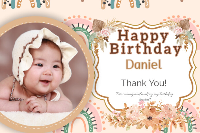 Minimalist Birthday Invitation Design Iphosta template