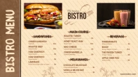 Minimalist Bistro Menu Deisgn Affichage numérique (16:9) template