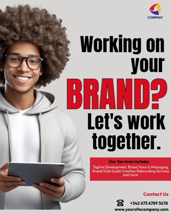 Minimalist Branding and marketing Instagram potrait template